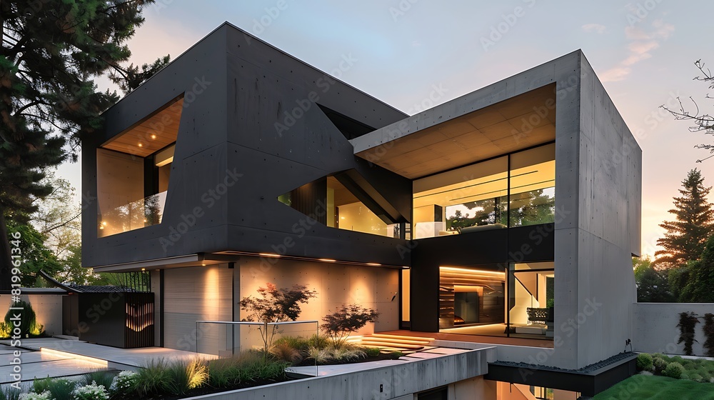 Captivating Contemporary Living: Embrace Modern Elegance in this Stylish Home with Perfect Harmony of Form and Function - Aesthetic Bliss Awaits! [Image: A_contemporary_home_w-F962E.jpg