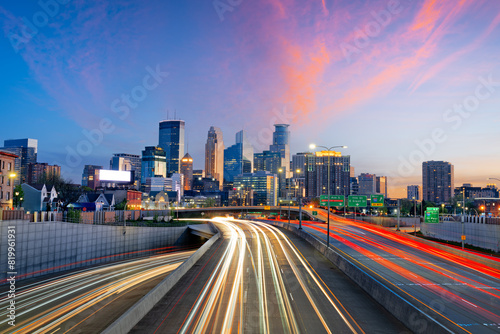 Minneapolis, Minnesota, USA City Skyline