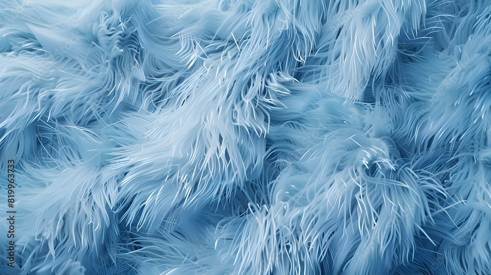 Obraz premium Minimalist Light Blue Fluffy 3D Rendered Background in High Details