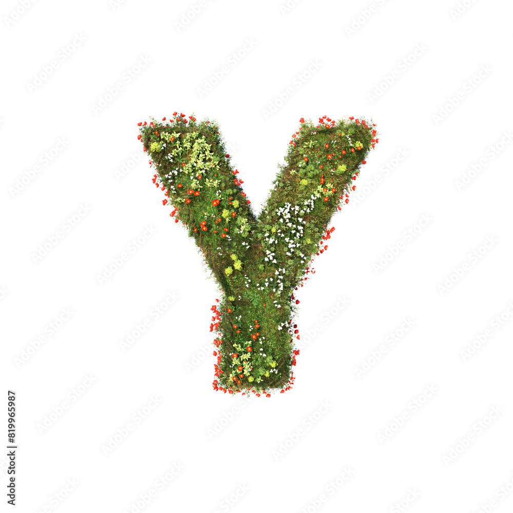 3d Rendering of Plant Alphabet - Letter Y 3d Rendering of Plant Alphabet - Letter Y