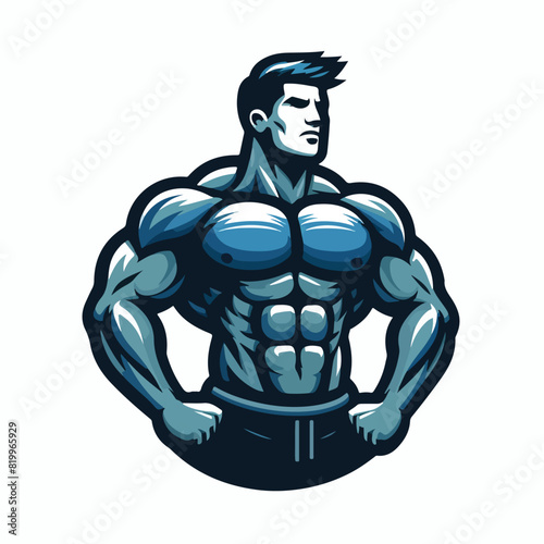 Fitness Bodybuilder vector design man