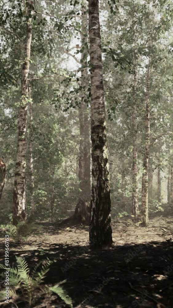 A forest filled with lots of tall trees A forest filled with lots of tall trees