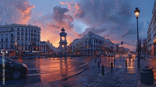 Puerta del Sol in Madrid  Spain