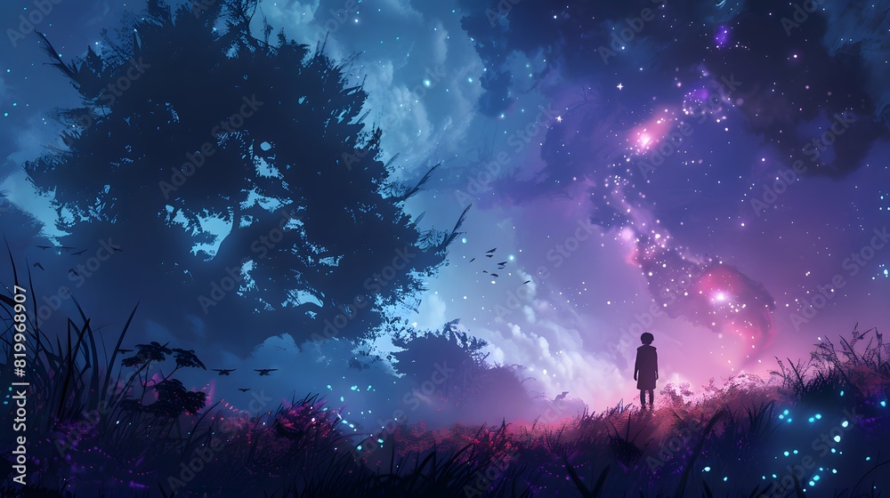 A dark night sky filled with twinkling stars A dark night sky filled with twinkling stars