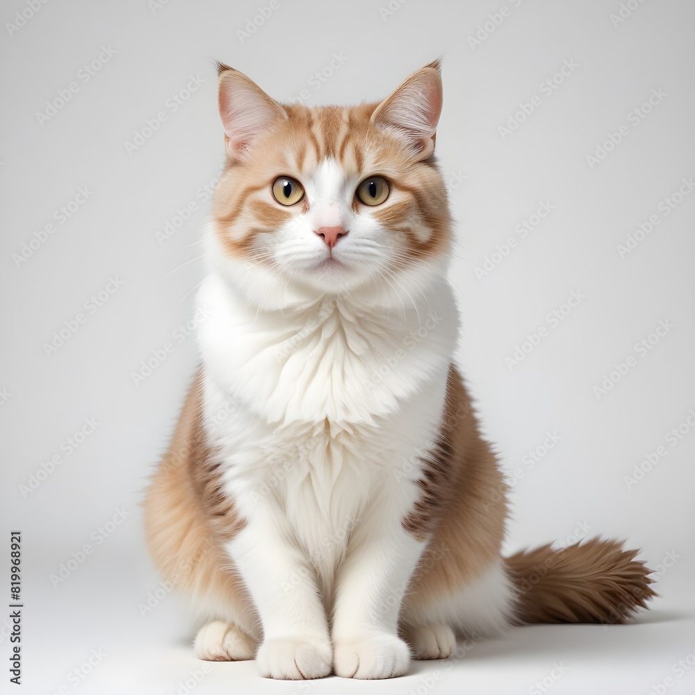 Obraz premium Golden and white Cat