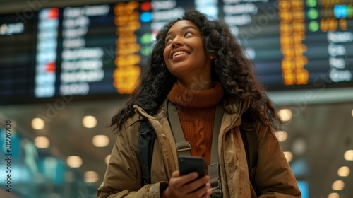 A Woman's Delight at the Airport