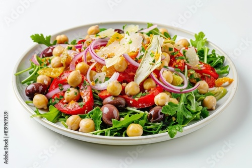 Artful Antipasti Salad with Chickpeas and Roasted Red Peppers