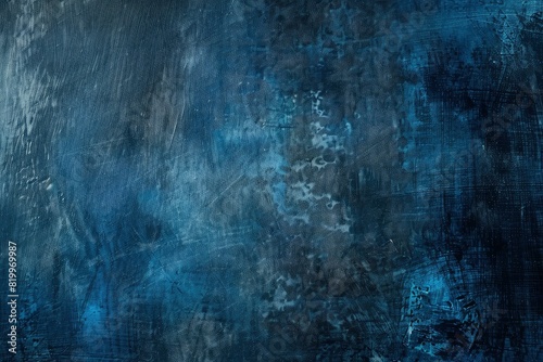 Dark blue canvas grungy background or texture - Generative Ai