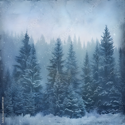Whispers of Winter: A Poetic Portrayal of a Snowy Forest Twilight