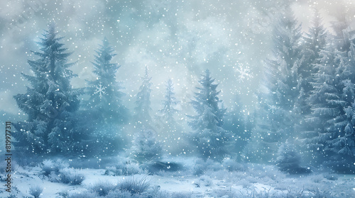 Whispers of Winter: A Poetic Portrayal of a Snowy Forest Twilight © Jordan