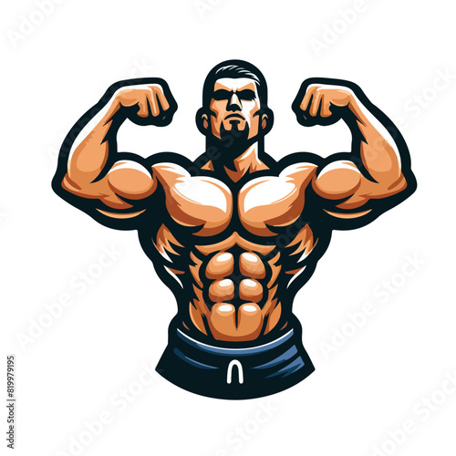 Fitness Bodybuilder vector design man