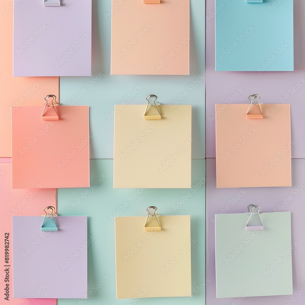Soft Pastel Bulletin Board for Stylish Announcements and Memos
