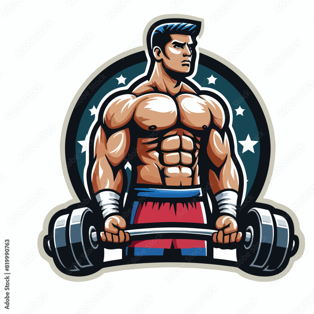 Fitness Bodybuilder vector design man Fitness Bodybuilder vector design man