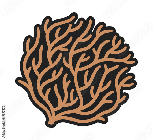 Tumbleweed simple cartoon drawing