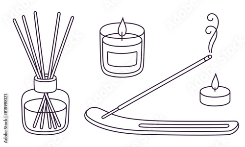 Home fragrance doodles set