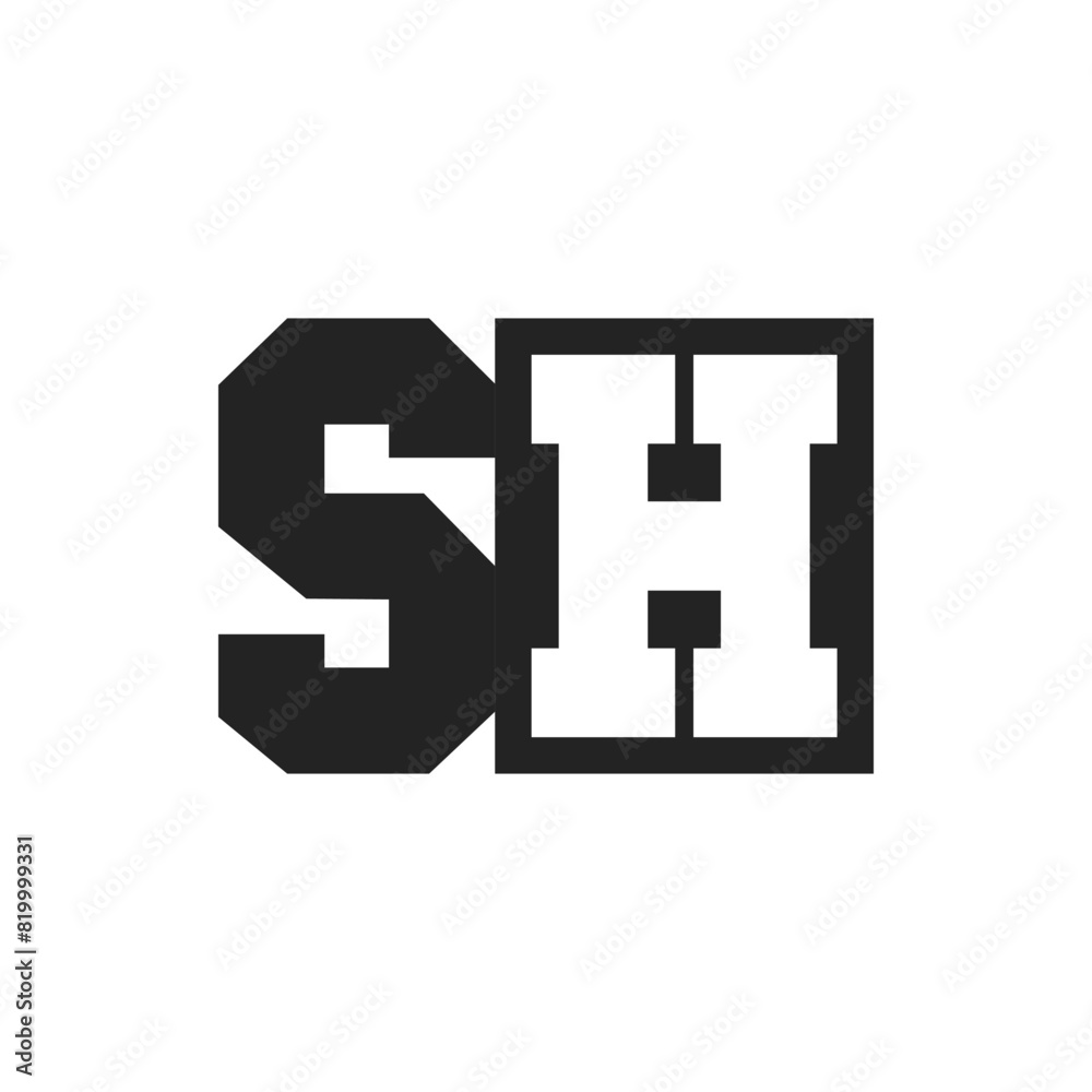 Initial Letter SH Logo Design Template. SH Logo Initial Letter SH Logo Design Template. SH Logo