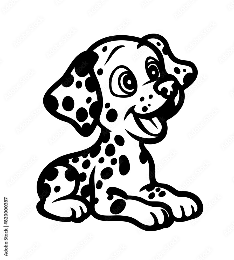 Dalmatian dog vector graphic, perfect cut file Dalmatian dog vector graphic, perfect cut file
