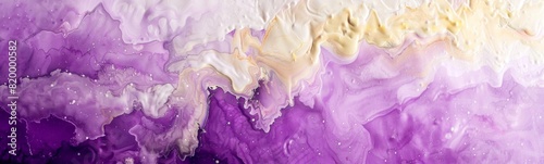 Wallpaper Mural Purple white and yellow watercolor paint background Torontodigital.ca
