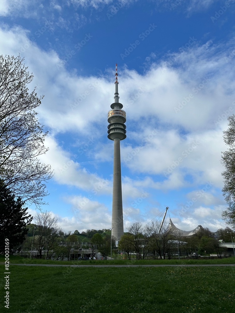 Naklejka premium Olympiaturm/Olympic Tower in Munich, Germany