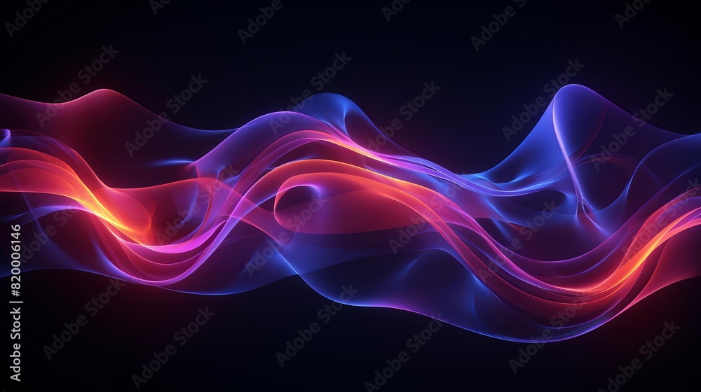 Abstract neon glow on a dark background Abstract neon glow on a dark background