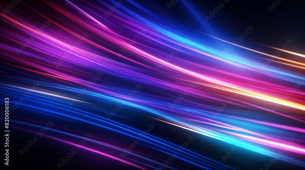 Abstract neon light streaks on a dark background Abstract neon light streaks on a dark background