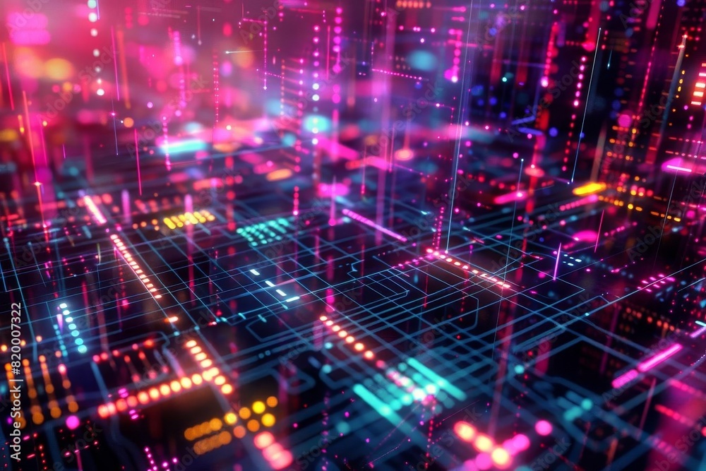 Abstract tech grid Abstract tech grid