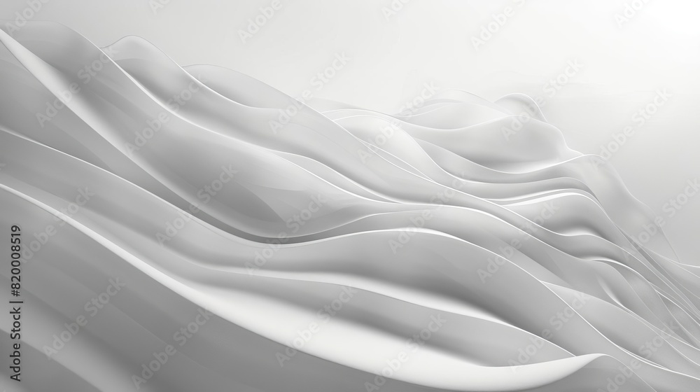 Obraz premium Abstract white waves