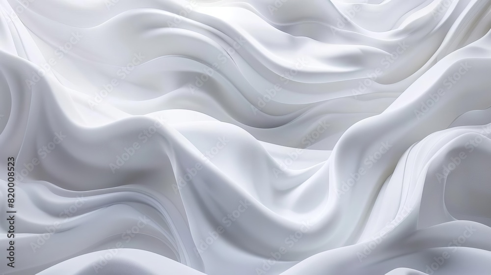 Fototapeta premium Abstract white waves