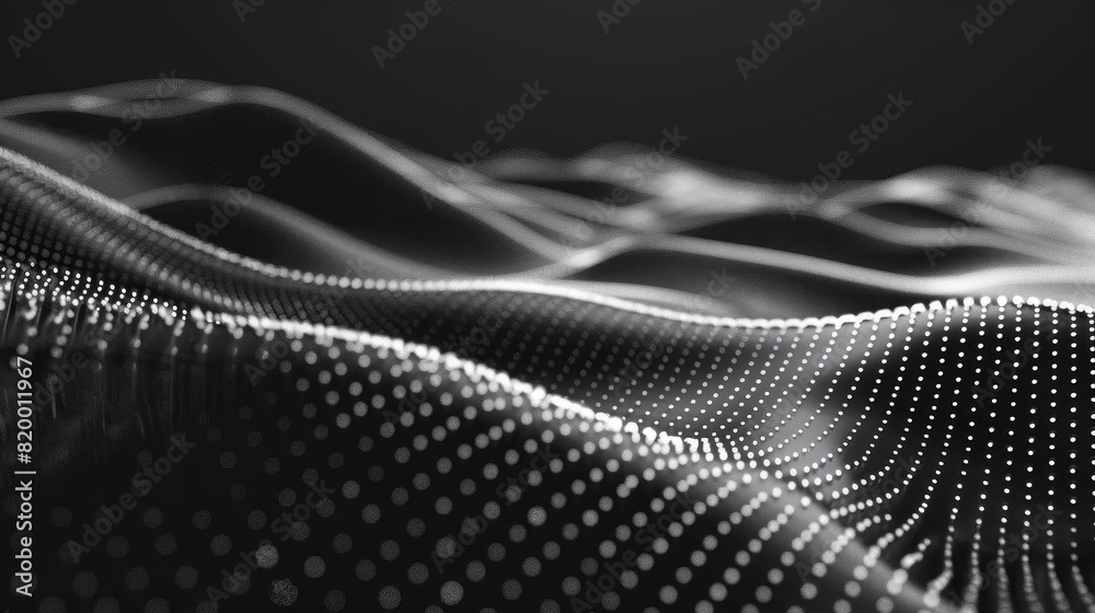 Black and white tech wave Black and white tech wave