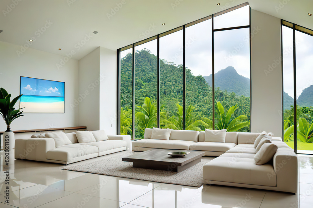 Fototapeta premium living room interior