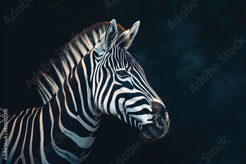 Zebra in the shadows
