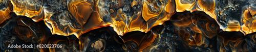Molten Lava like Abstract Pattern in Dark Tones
