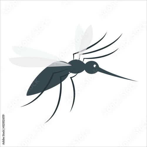 Realistic mosquito. Blood sucking insects, peddler of dengue, zika virus and malaria vector isolated mosquitoes set for repellent spray ad. Realistic mosquito, fly sucker, gnat illustration character  © SRS Creator