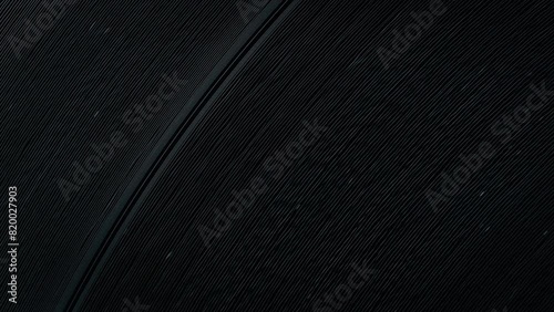Macro Shot of a Vinyl Record with Grooves and Gaps Between Tracks and Slight Scratches - Top View, Slow Motion photo