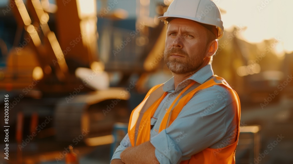 A Foreman At Construction Site