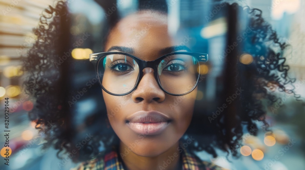 Confident Woman Wearing Glasses Confident Woman Wearing Glasses