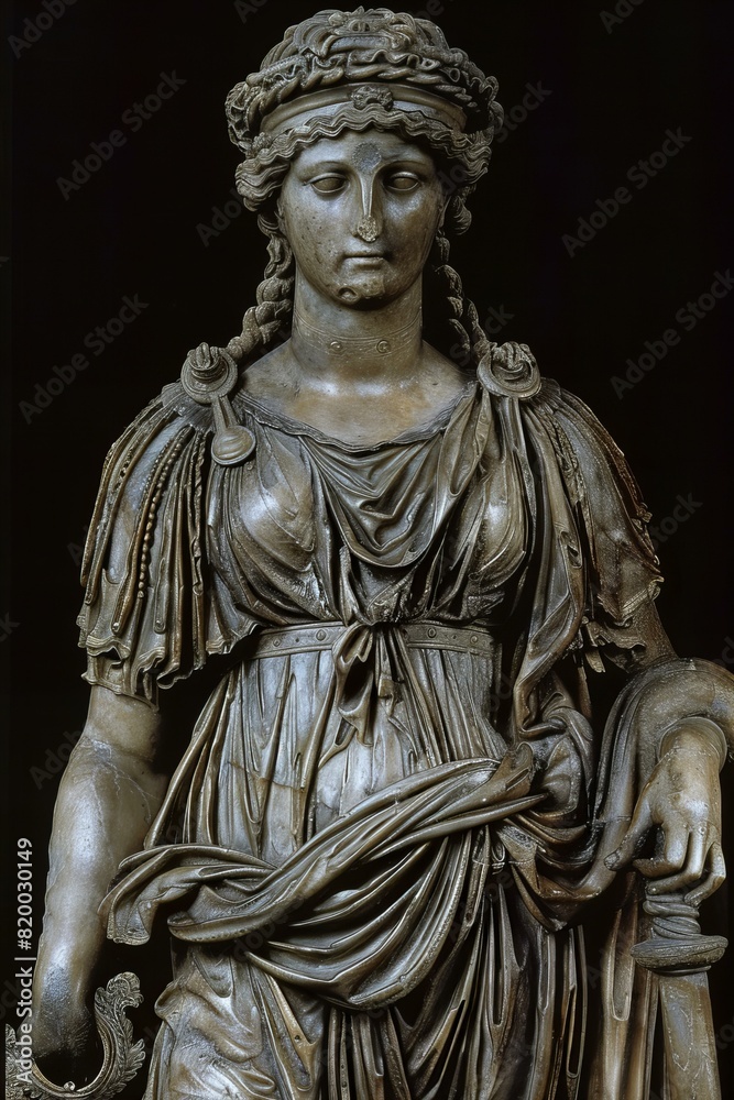 Featuring a demeter, olympians greek mythology portrait , high quality, high resolution