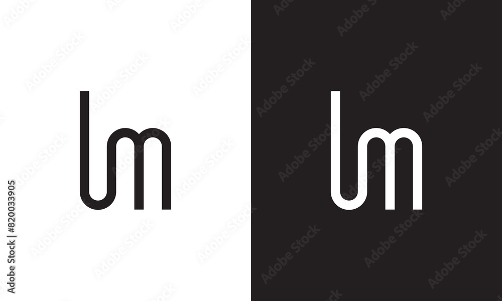 Elegant and Minimalist LM Monogram Logo Design - Versatile Letter mark for Professional Branding