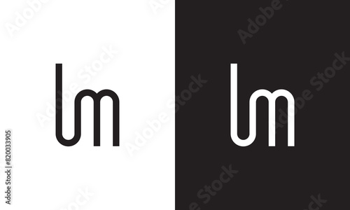 Elegant and Minimalist LM Monogram Logo Design - Versatile Letter mark for Professional Branding