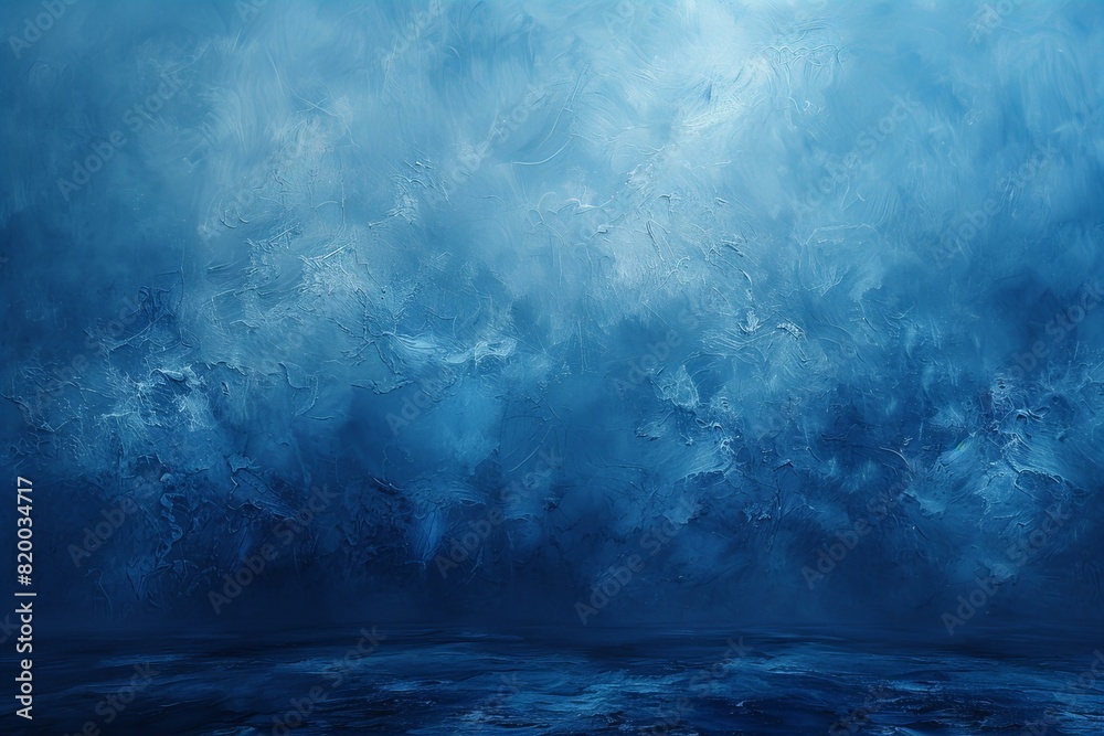 Depicting a  abstract blue background with no light and no light shadows