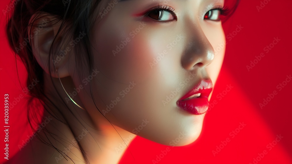Beauty concept of an asian woman : Generative AI Beauty concept of an asian woman : Generative AI