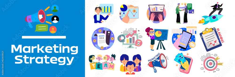 Marketing strategy Icons sets, target, public-relation, planning, marketing, credit-card-payment, bar-chart, business analytics, business-chart, ecommerce, team-management, Vector Illustration Marketing strategy Icons sets, target, public-relation, planning, marketing, credit-card-payment, bar-chart, business analytics, business-chart, ecommerce, team-management, Vector Illustration