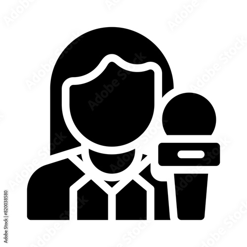 reporter glyph icon