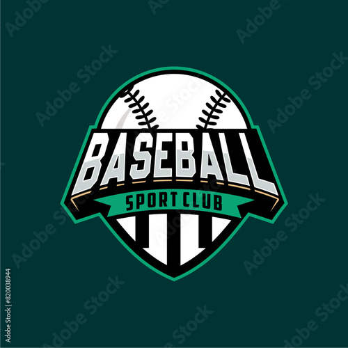 Modern professional baseball template logo design for baseball club