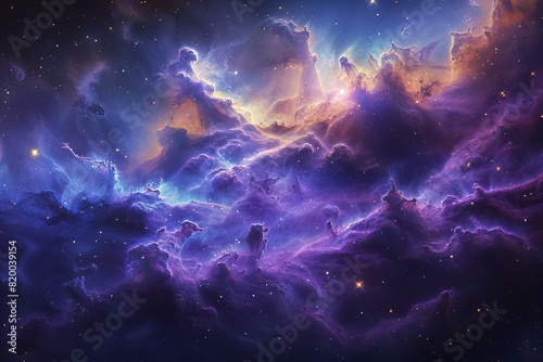 Featuring a one of the nebulas in space, high quality, high resolution photo