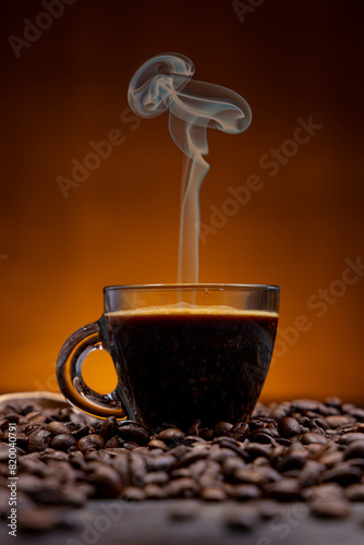 Morning Bliss: Captivating Coffee Bean Close-Up