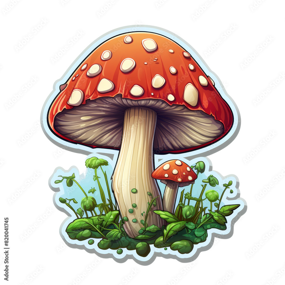 a sticker of Fantasy mushroom a sticker of Fantasy mushroom