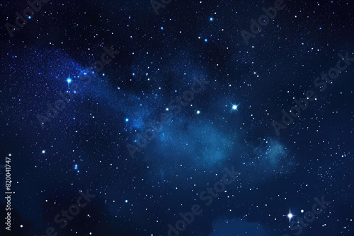 Starry Night Sky Background with Stars