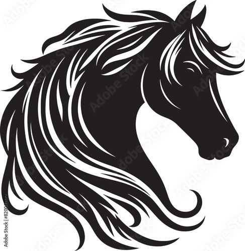 Art & Illustration Horse vector silhouette