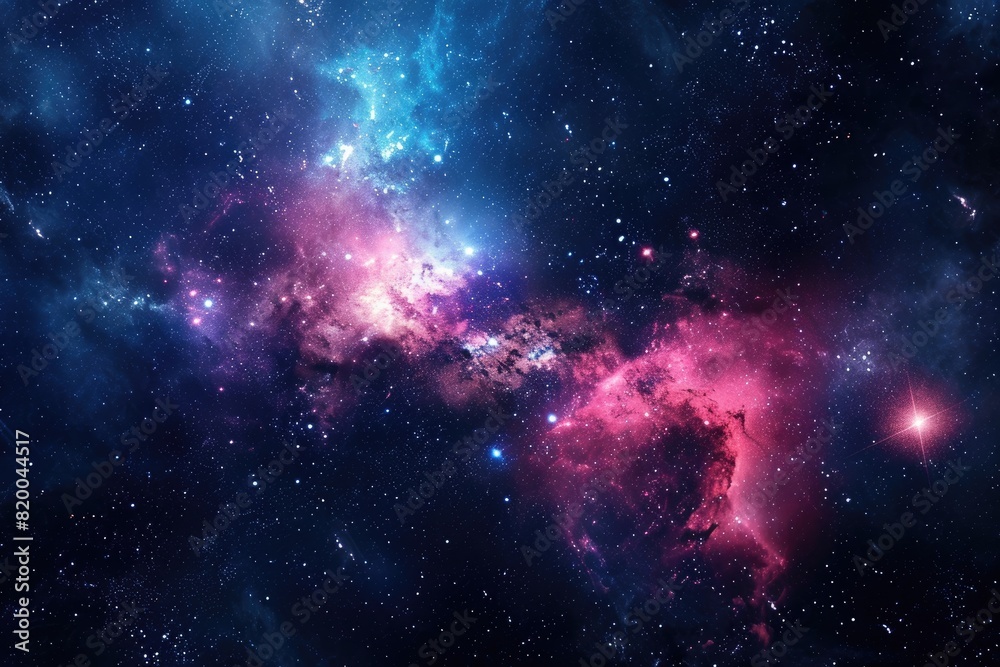 Stunning galaxy with stars and planets in space Stunning galaxy with stars and planets in space
